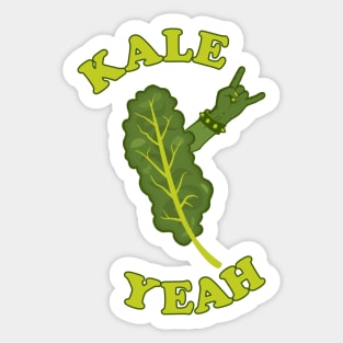 Kale Yeah ))(( Vegetable Vegetarian Vegan Kind-a-Style Sticker